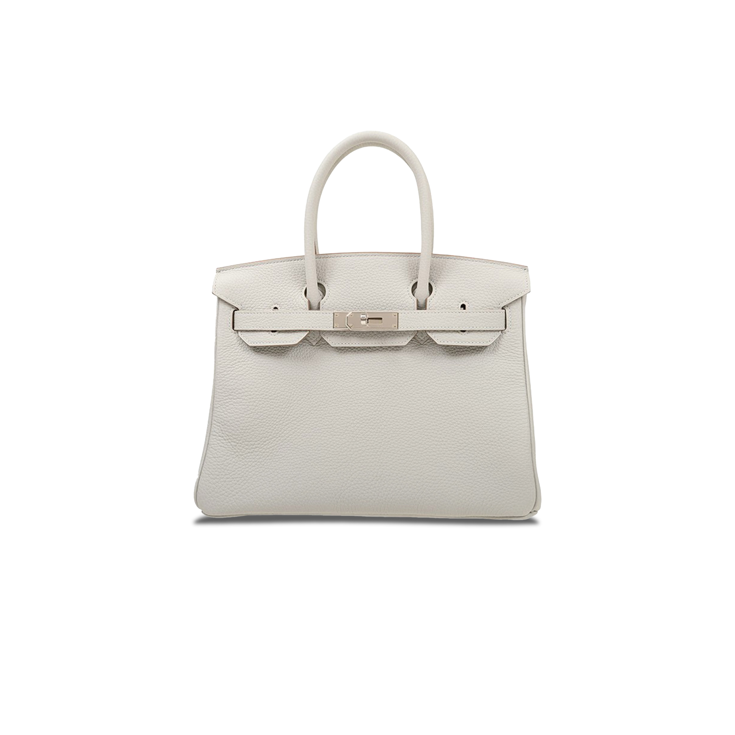 HERMES MASTER BIRKIN 30 TOGO PURE WHITE COWHIDE HANDBAG BK3080TCSS (30*23*15cm)